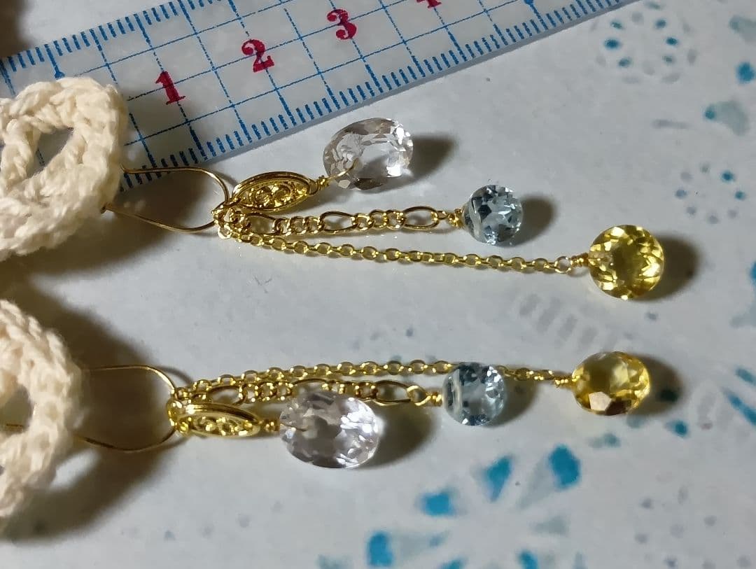 495/14kgfラピスラズリと青系小粒チャーム他