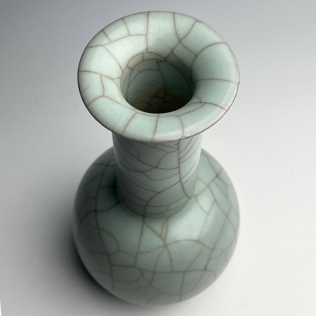 青磁花瓶 景徳鎮窯 古玩 中国美術 唐物 擺件SN16