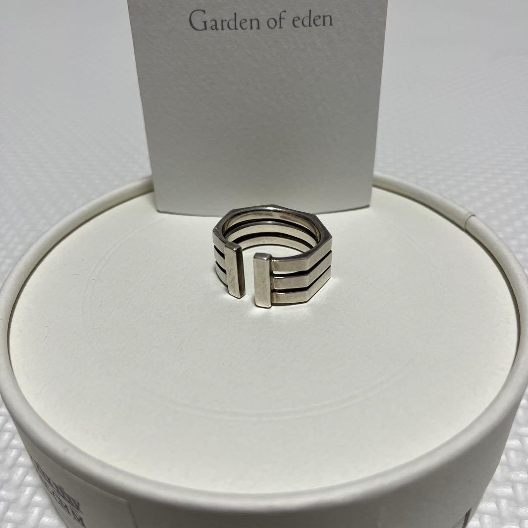 美品 Garden of eden 3連オクタゴンリング シルバー925 19号