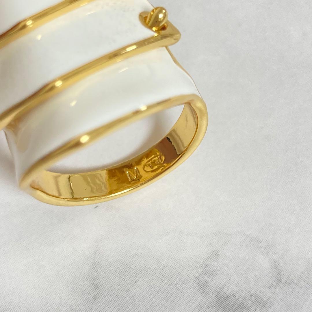 Vivienne Westwood｜ARTEMISリング　ゴールド×ホワイト