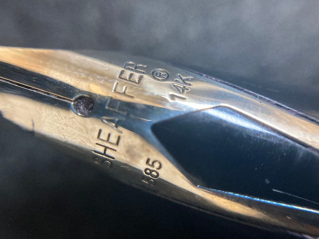 シェーファー 万年筆 VLR ディープブルー パラディウムトリム ペン先14K