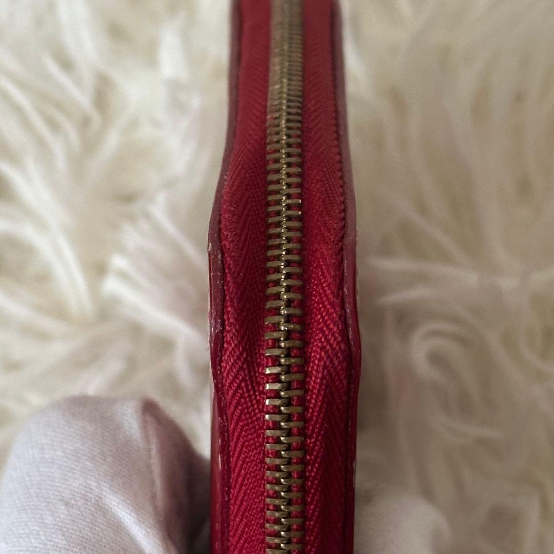 ✨️美品✨️ ルイヴィトン ヴェルニ モノグラム ケース 光沢 レザー 赤