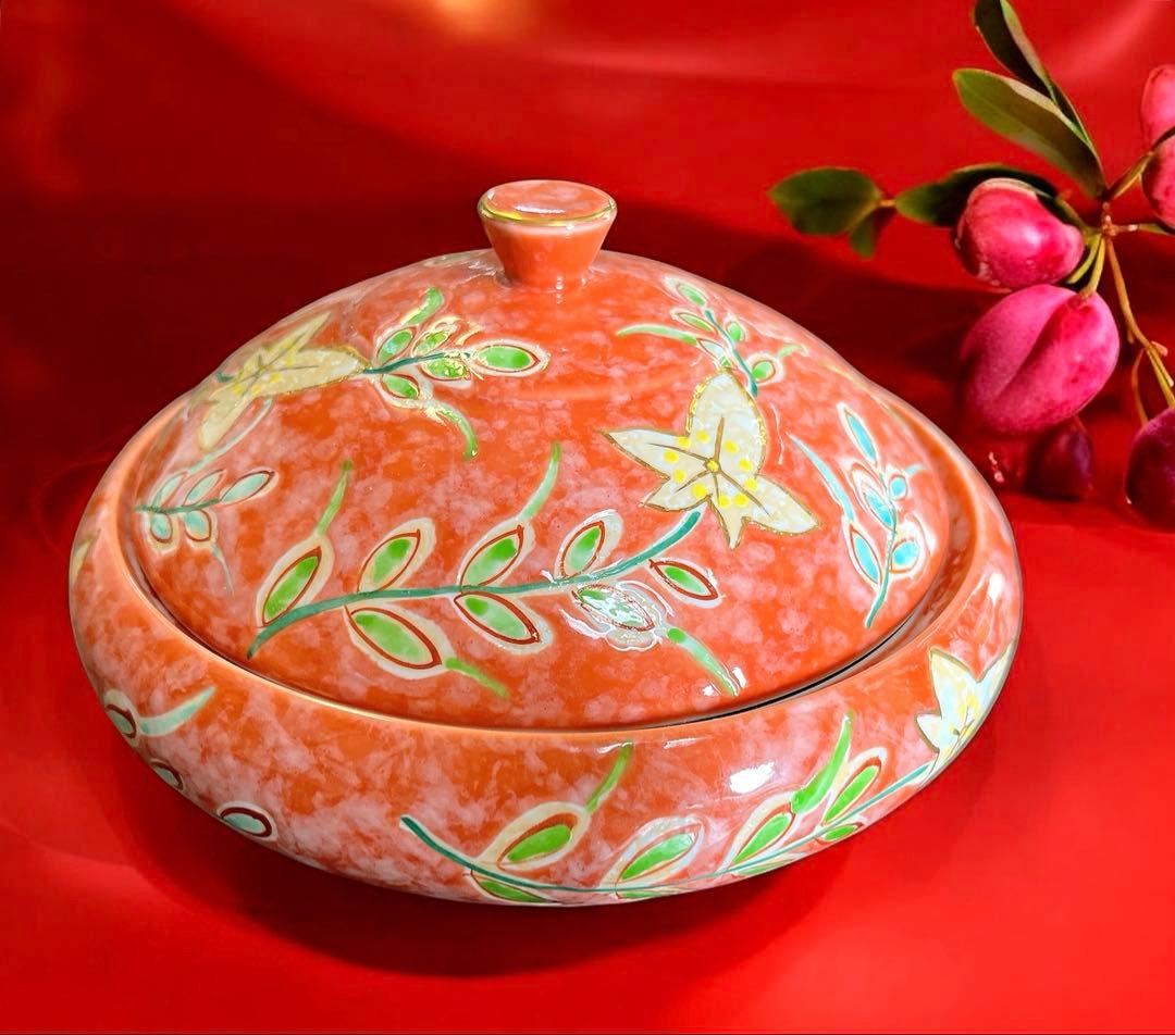 有田焼・陶器製菓子器（1個）六角皿（2枚）3点セット