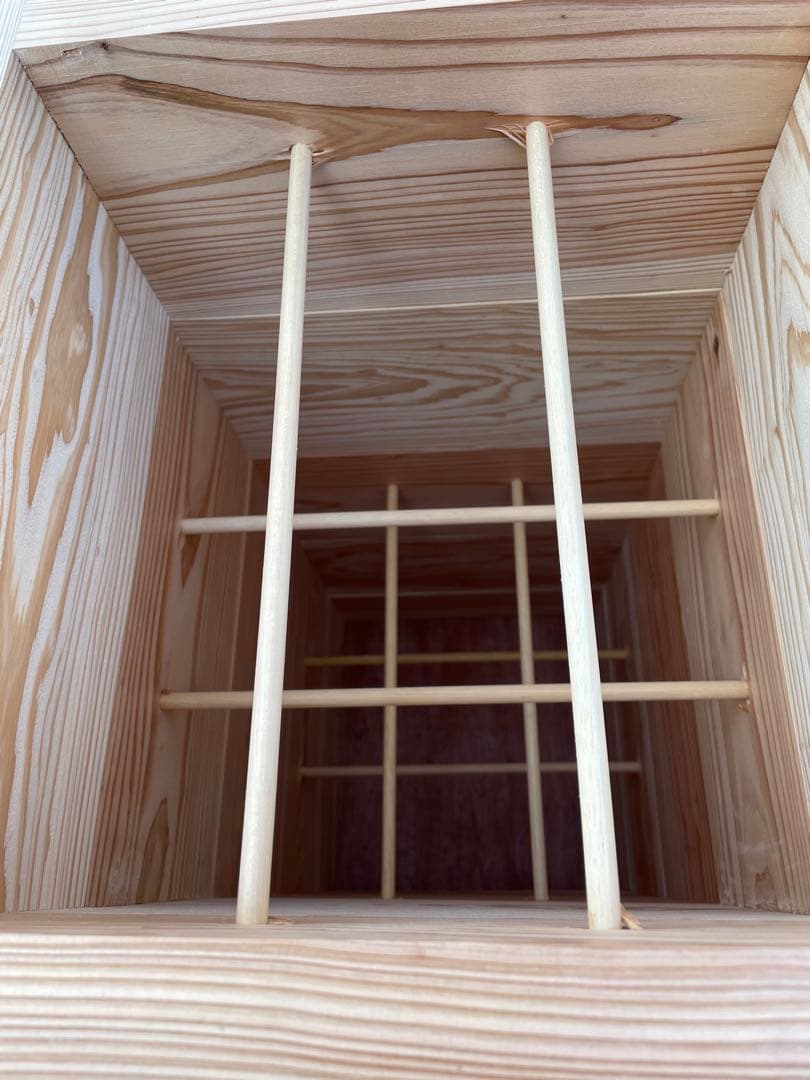 日本蜜蜂重箱式巣箱ハニーズハウス！五段スノコセット！網底板2枚！送料無料！