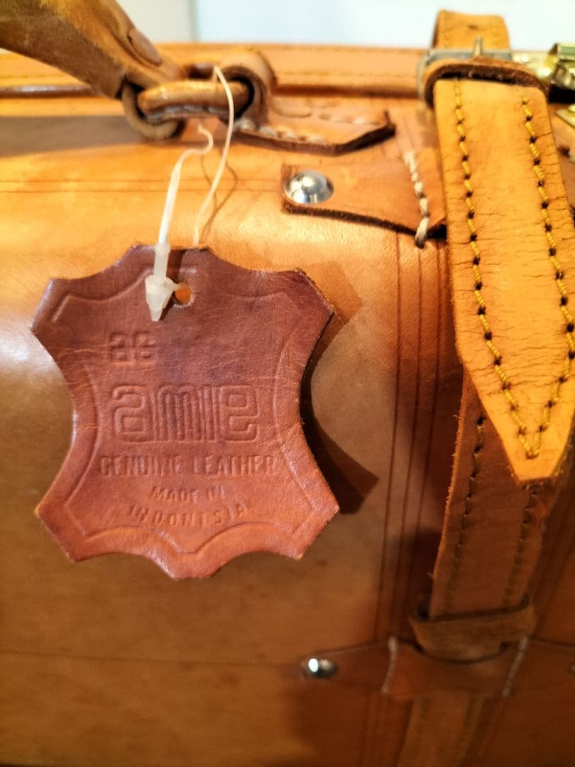 本革 レザー トランクケース 旅行カバン amie