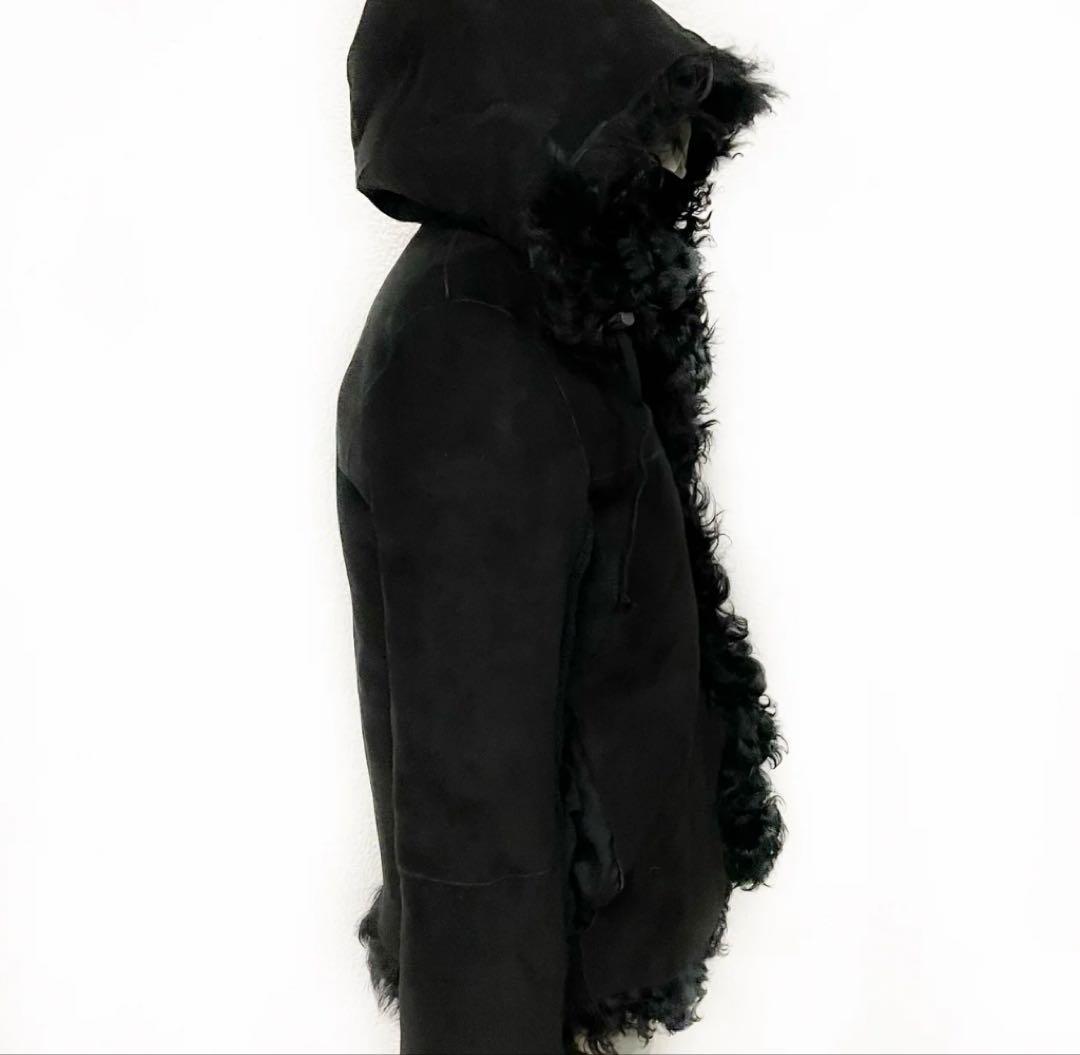 LGB fur シープレザーパーカー リバーシブル