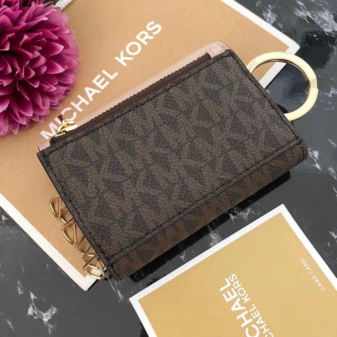 新品 MICHAEL KORS マイケルコース 折り財布 キーケース ピンク