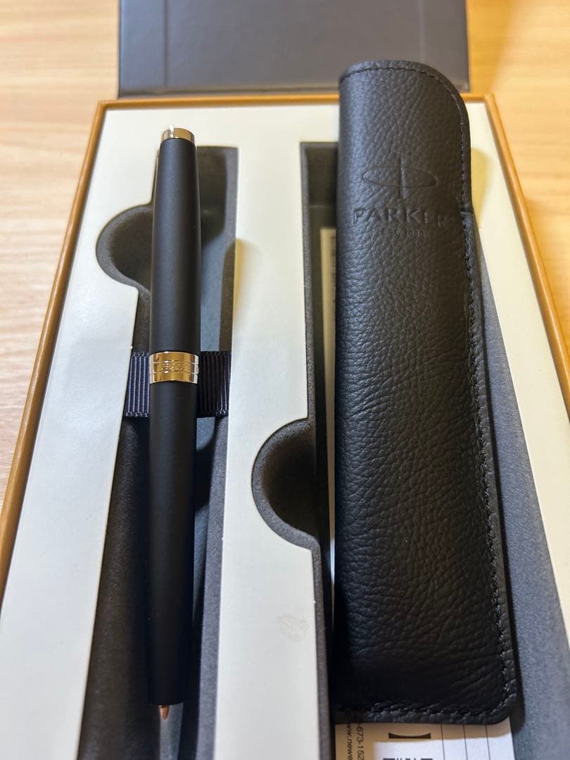 PARKER ソネットマット ブラック レザーケース付き PARKER ソネット
