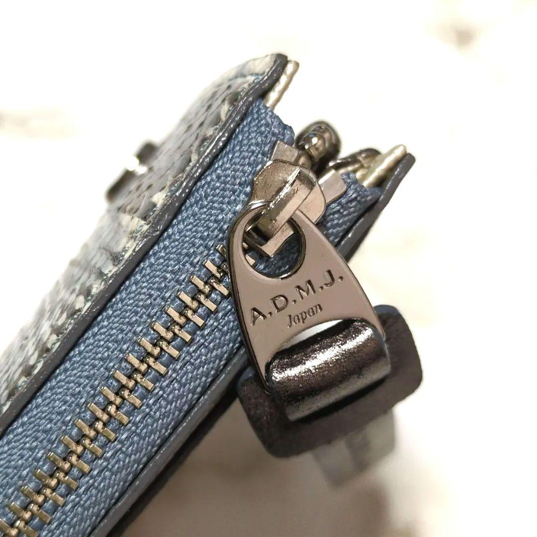 ADMJ スネークレザー エリーゼ スマートパース 財布 ミニウォレット 美品❣