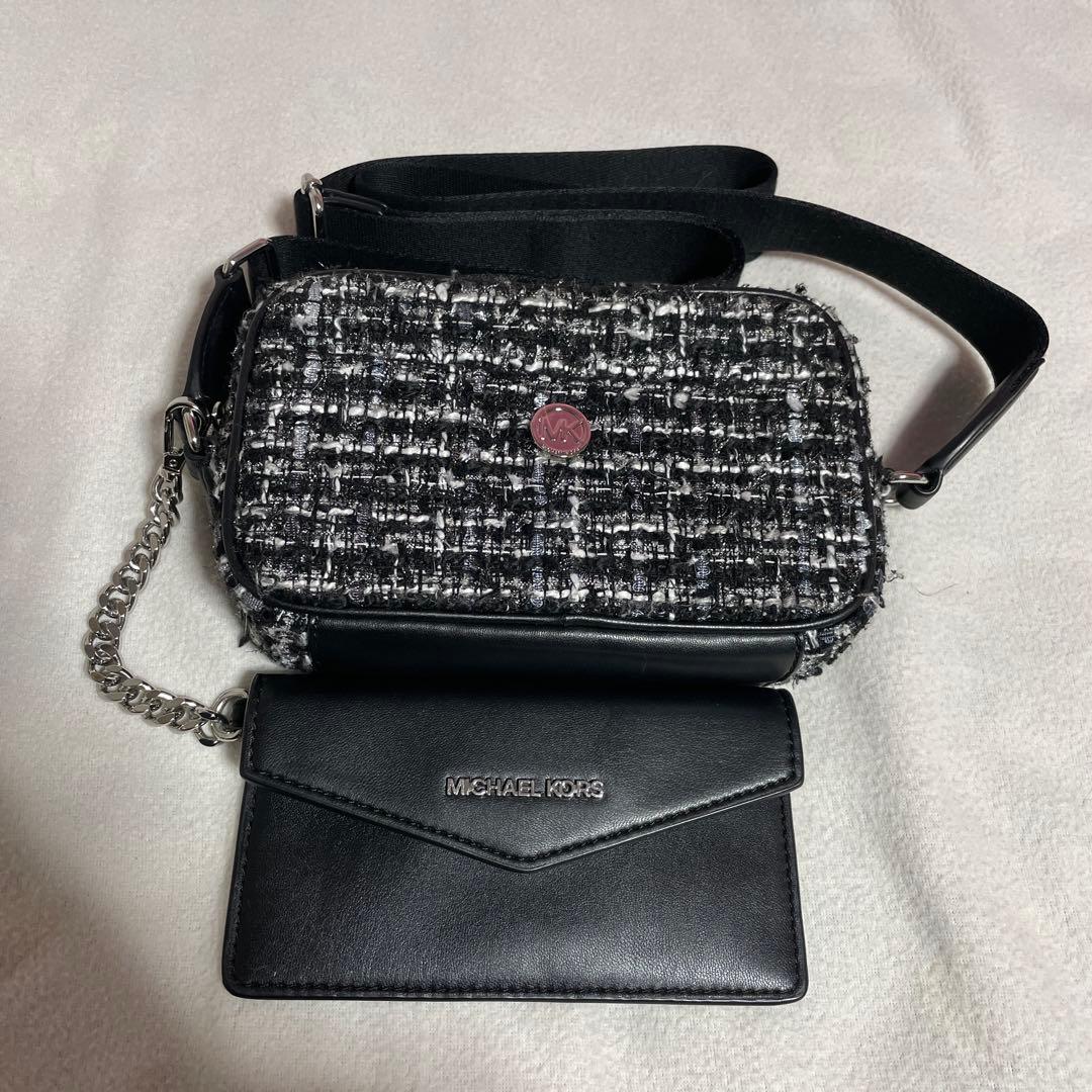 MICHAEL KORS ショルダーバッグ ブラック/ホワイト