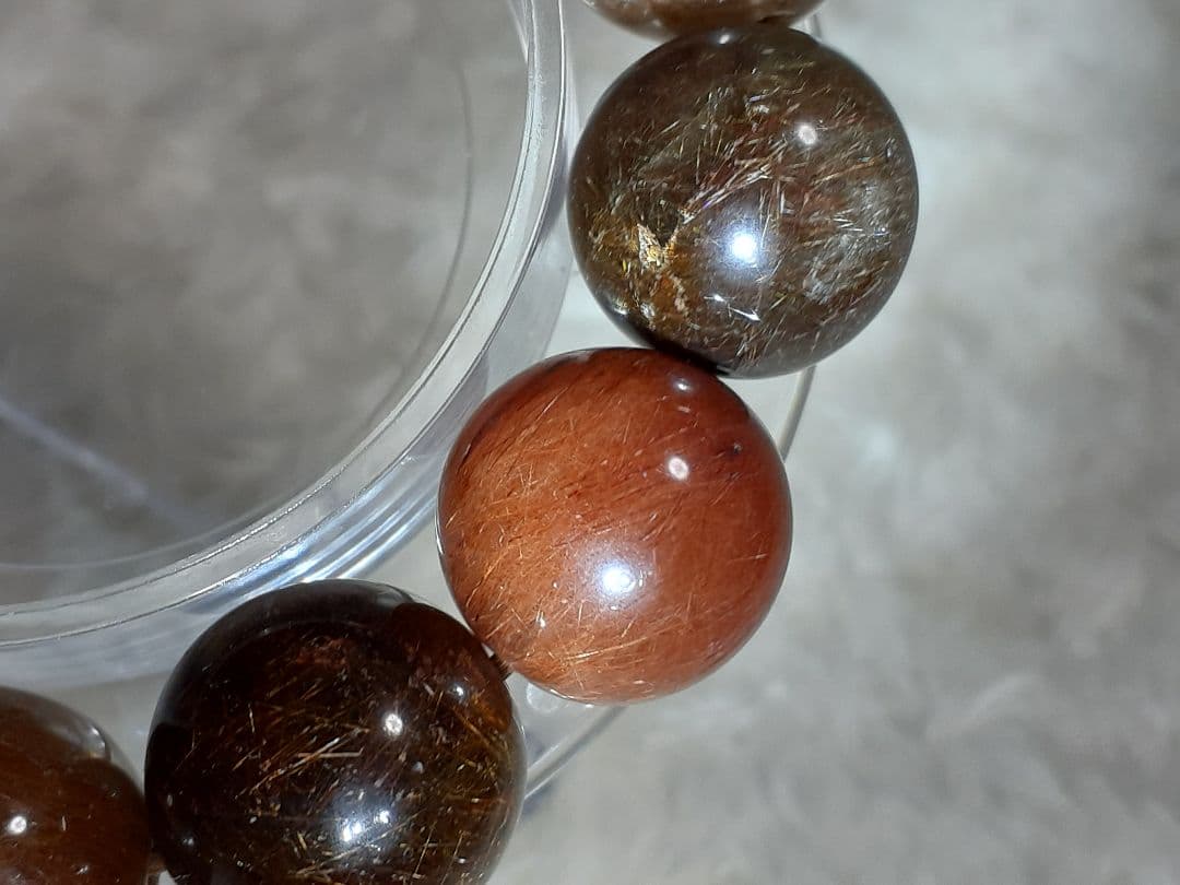 【1点もの】ミックス　ルチルクォーツ 　ブレスレット