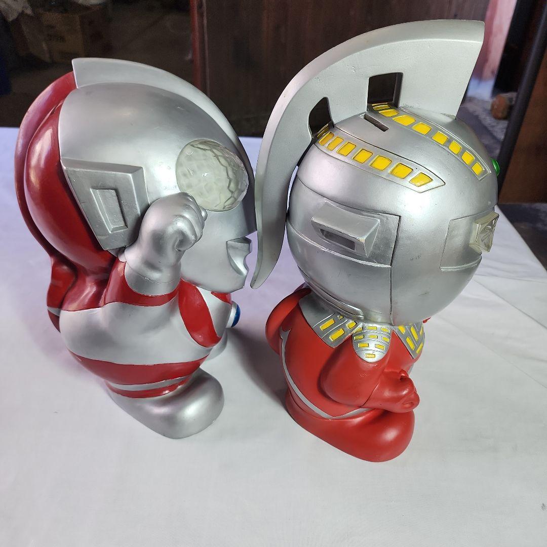 ウルトラマン　セブン　フィギュア 2体セット 特大　RUNA　ソフビ　レトロ