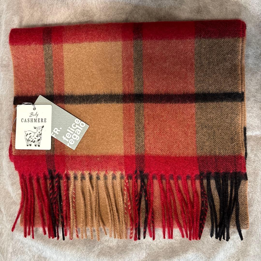 新品」felice regalo ベビーカシミア マフラー felice regalo 新品