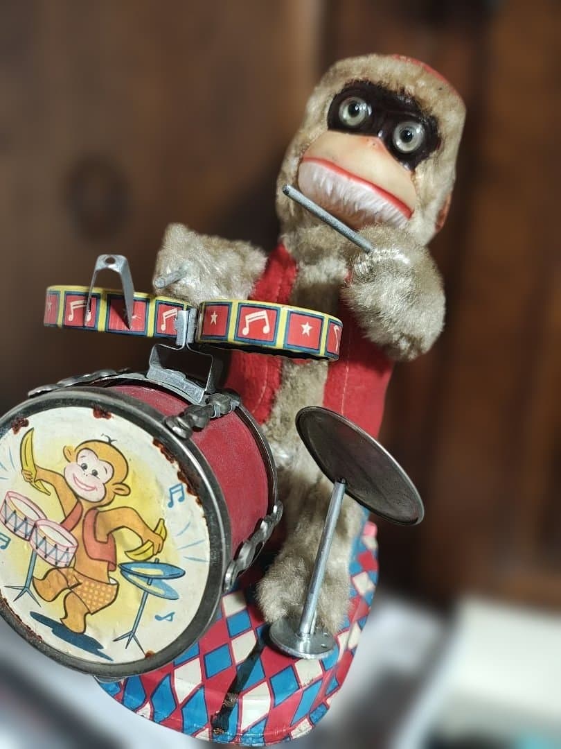 アルプス製のヴィンテージ玩具THE JOLLY DRUMMER CHIMPY