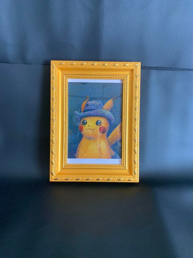 ゴッホxポケモンコラボ限定商品　アートプリント　はがきアート　正規品　金枠額縁