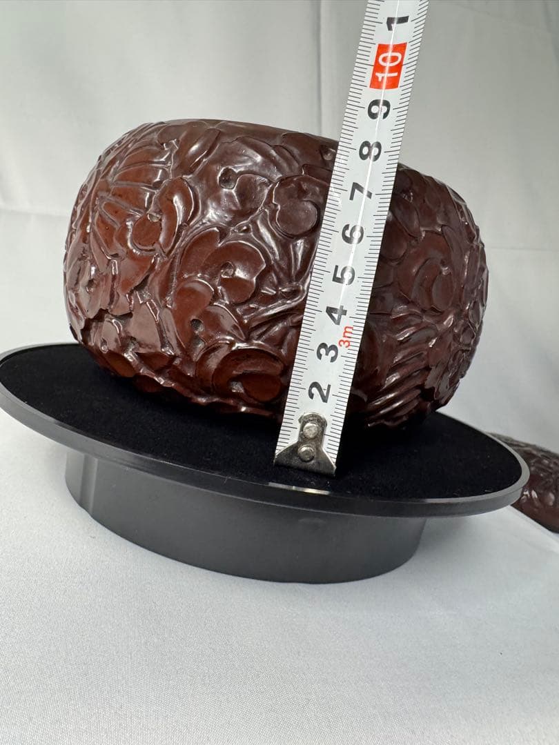 鎌倉彫　漆塗り碁笥2個セット　碁石付き