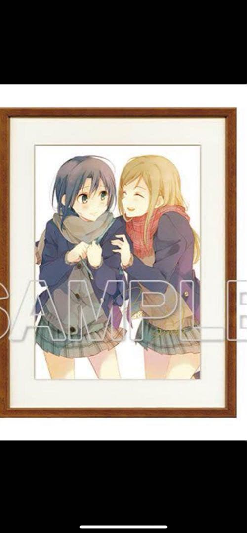 安達としまむら箔押しサイン入り複製原画