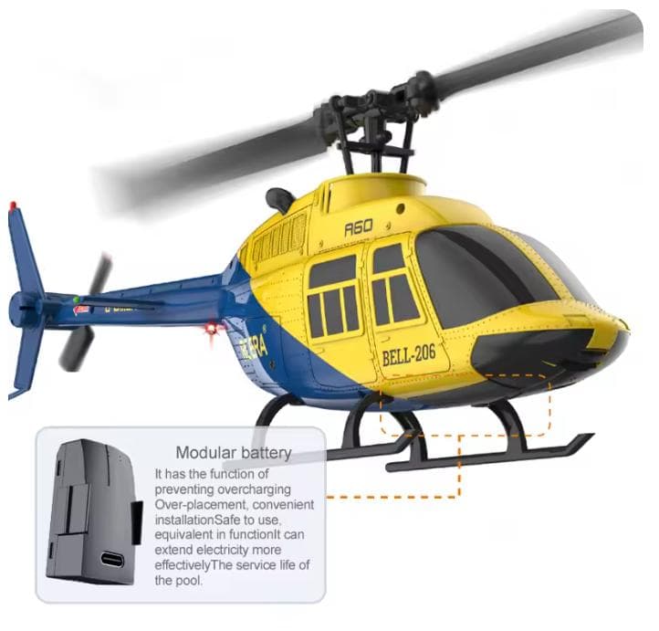 BELL-206 ERA A60 ラジコンヘリコプター 26軸ジャイロスコープ