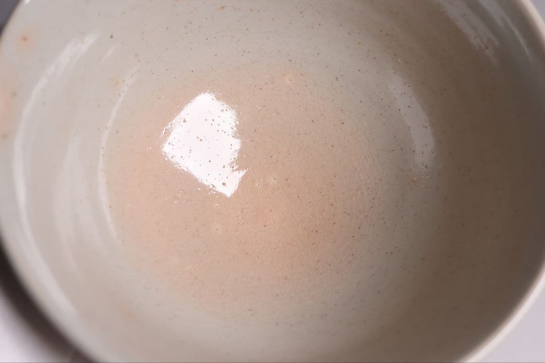 茶道具 十四代 朝日豊斎 井口海仙書付 菖蒲 鉄絵 茶碗 朝日焼 共箱