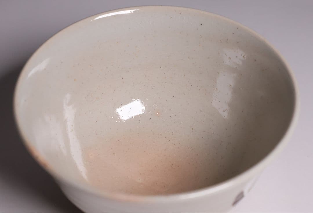 茶道具 十四代 朝日豊斎 井口海仙書付 菖蒲 鉄絵 茶碗 朝日焼 共箱