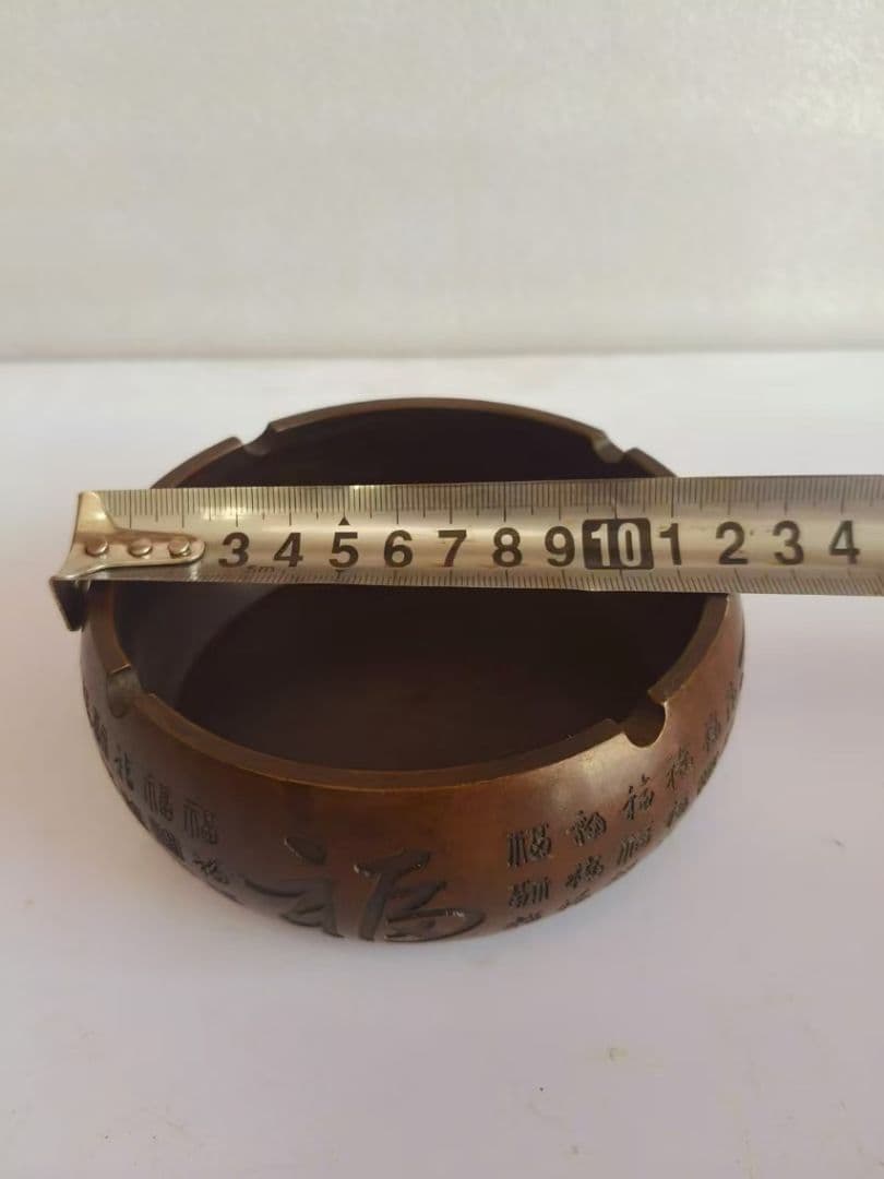 銅細工 灰皿 装飾品 工芸品 美術品 置物