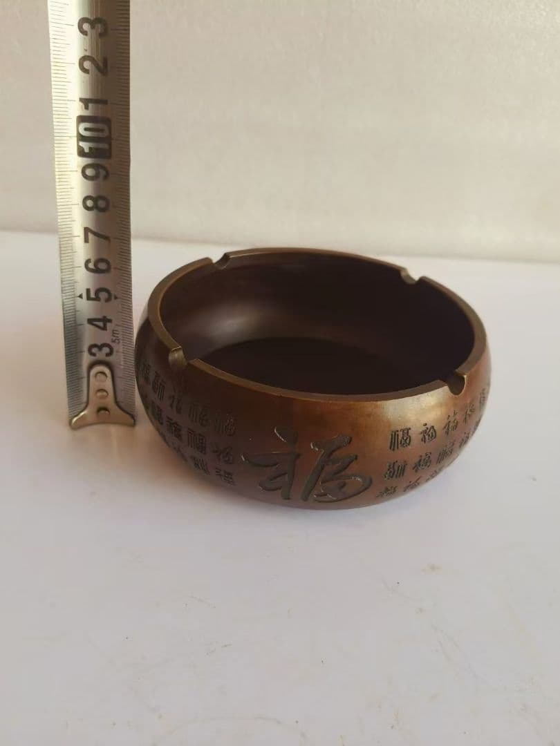 銅細工 灰皿 装飾品 工芸品 美術品 置物