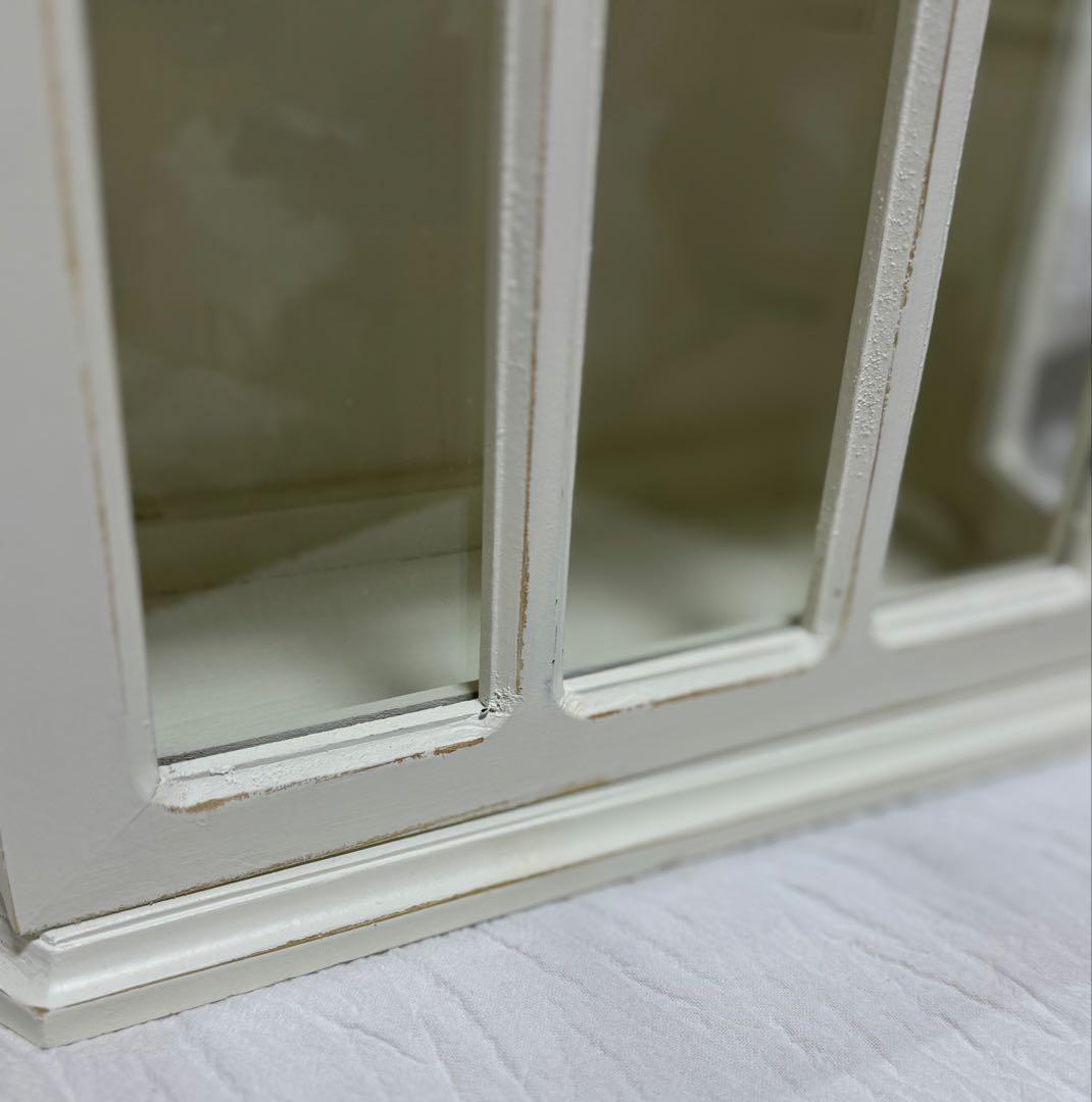 人気商品 salut! サリュ アンティークコレクションキャビネット ホワイト