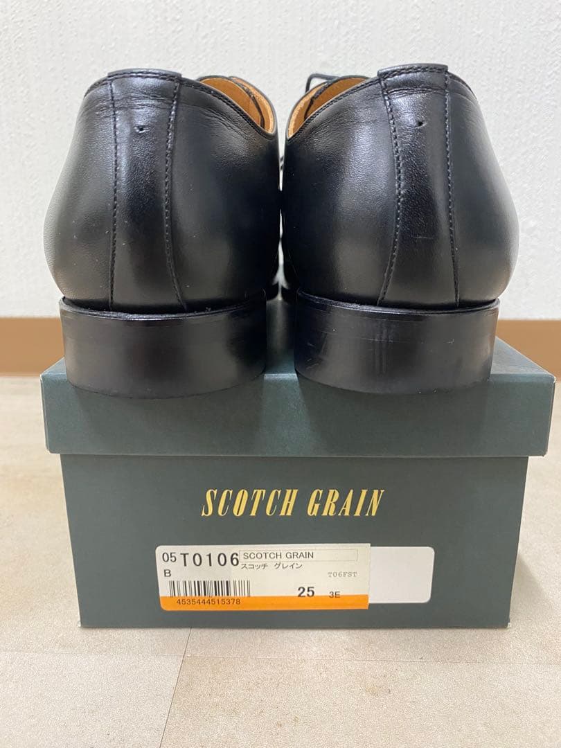 SCOTCH GRAIN ブラック ドレスシューズ 25cm