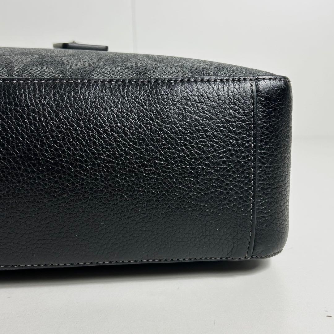 ✅【良品】定価12.1万　メンテ済み　コーチ　ビジネスバッグ　COACH レザー