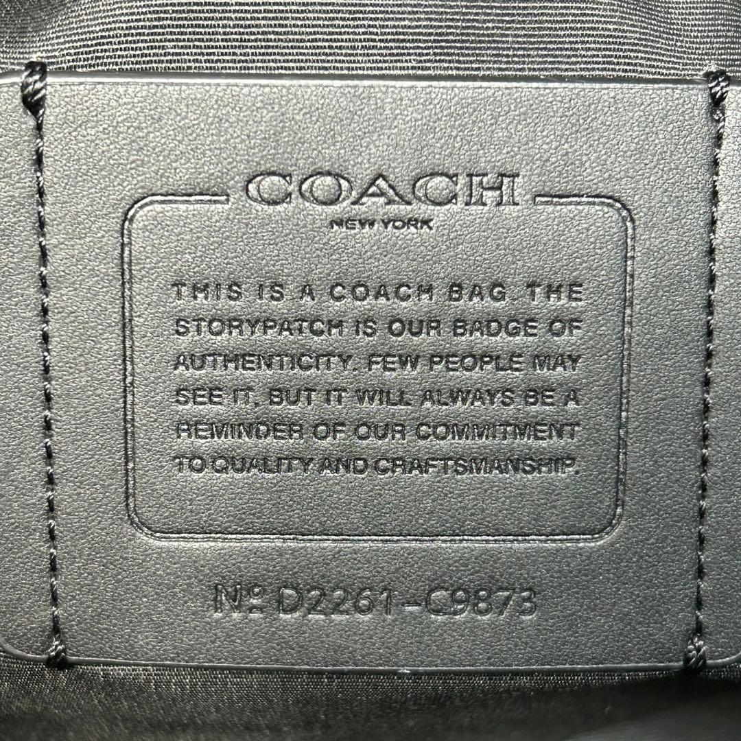 ✅【良品】定価12.1万　メンテ済み　コーチ　ビジネスバッグ　COACH レザー
