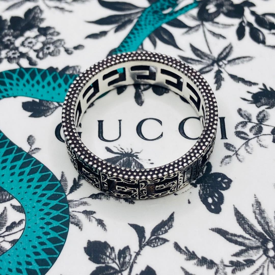 きりとさん！　GUCCI リング ナロー アラベスク G AG925 #21