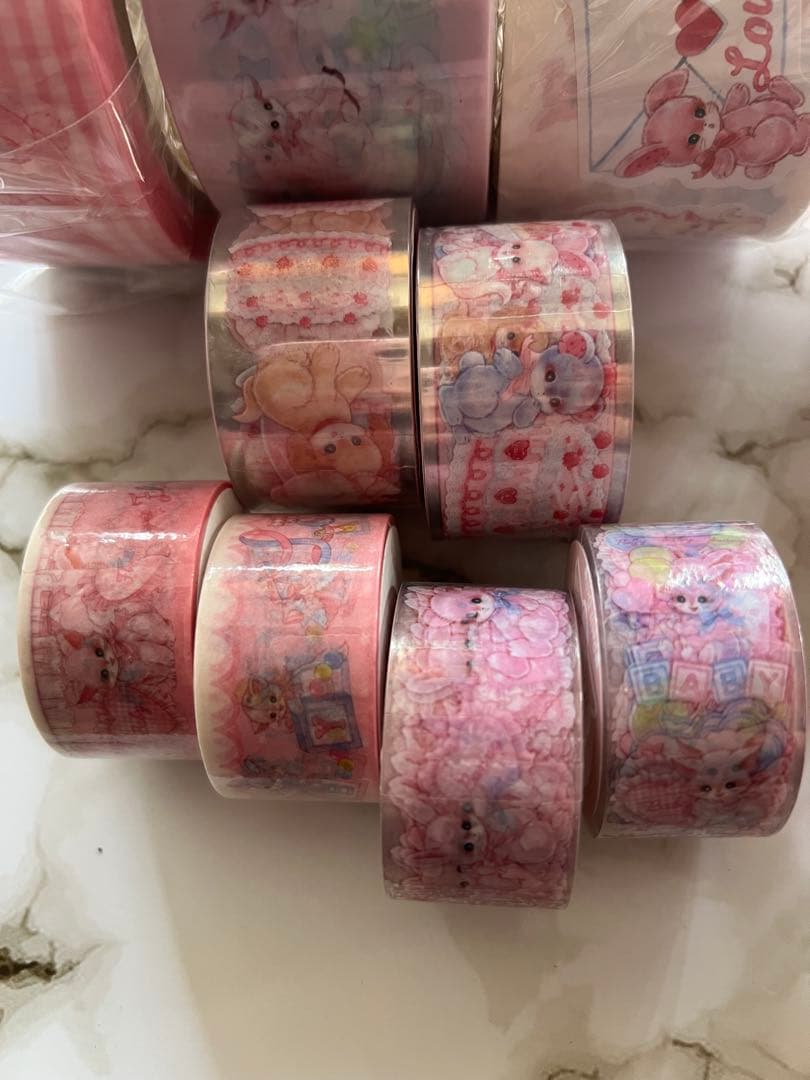 未使用品♡ ぺちか OPPテープ ロールシール PETテープ マステ まとめ売り