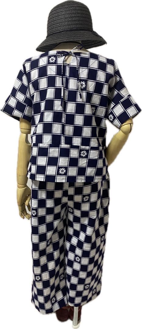 浴衣　反物　リメイク　セットアップ　トップス　パンツ