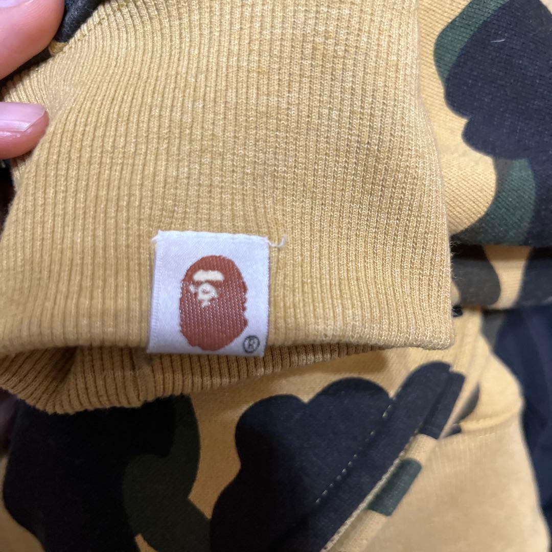 エイプ　シャークパーカー　迷彩　L ジップパーカー