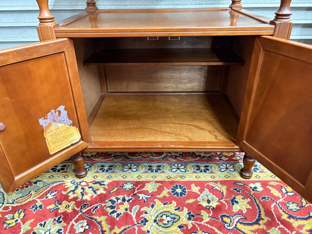 昭和 レトロ キャビネット 電話台 徳田家具 キャビネット 電話台 昭和