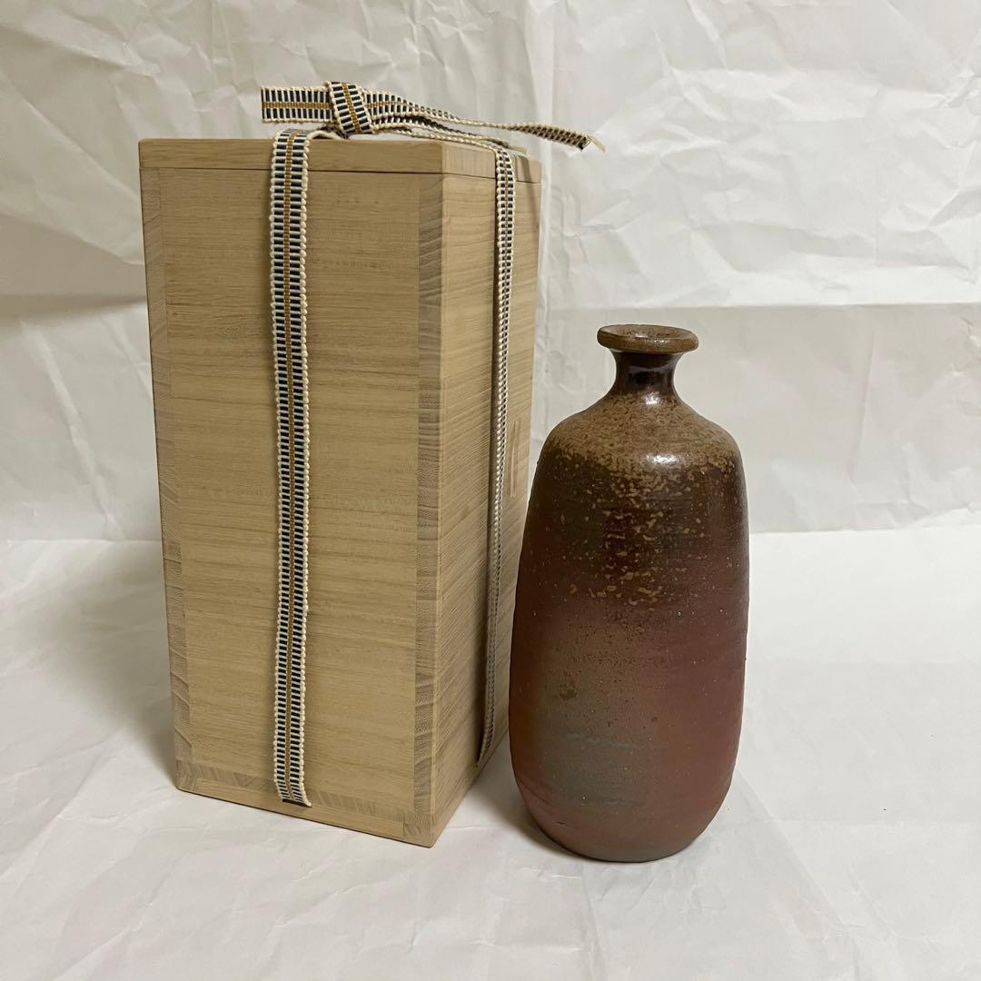 新品】備前焼花瓶