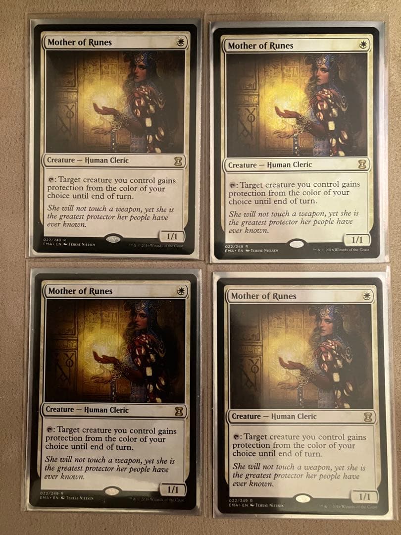 MTG ルーンの母 英語 レア 4枚セット 希少 EX+]ルーンの母/Mother of Runes《英語》【ULG】