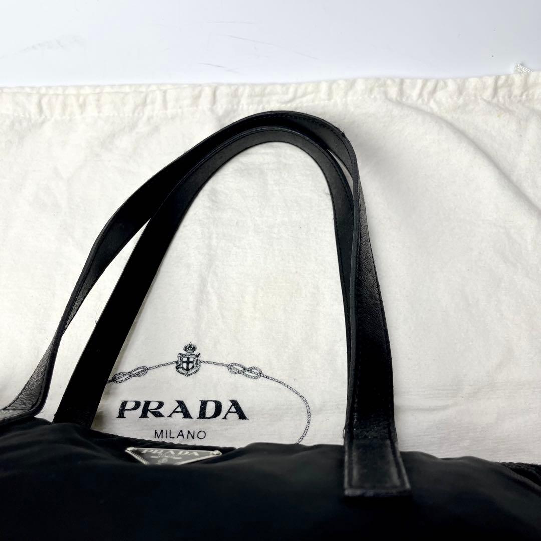 美品/近年✨プラダ ハンドバッグ 三角ロゴプレート テスートナイロン ポコノ