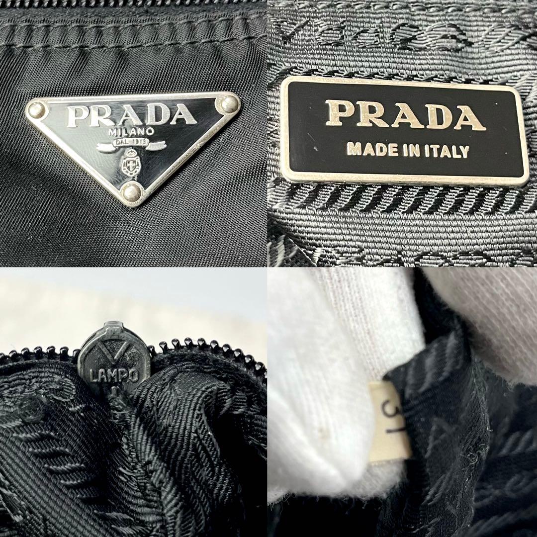 美品/近年✨プラダ ハンドバッグ 三角ロゴプレート テスートナイロン ポコノ