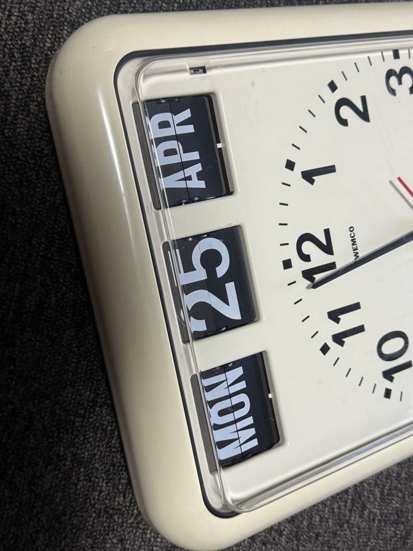 【美品】TWEMCO RC-12 時計 パタパタ 電波 壁掛け トゥエンコ