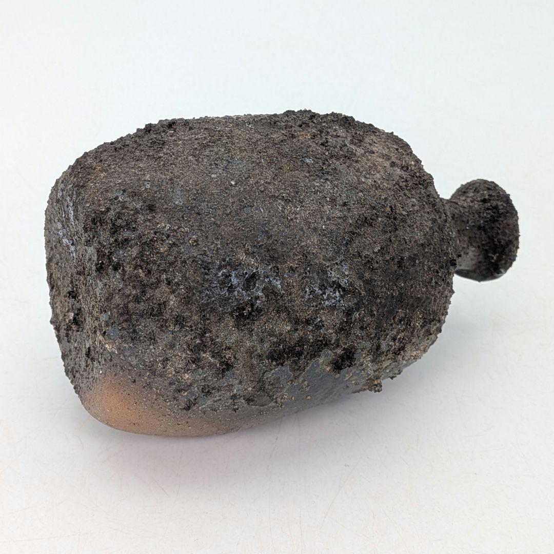 難波正己 備前焼 窯変徳利 共箱栞 酒器 食器 とっくり 一輪挿し花入