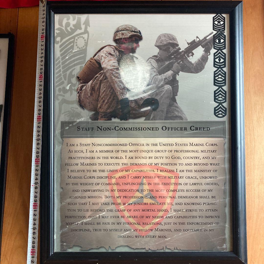 米軍放出品　ポスター(額入り)