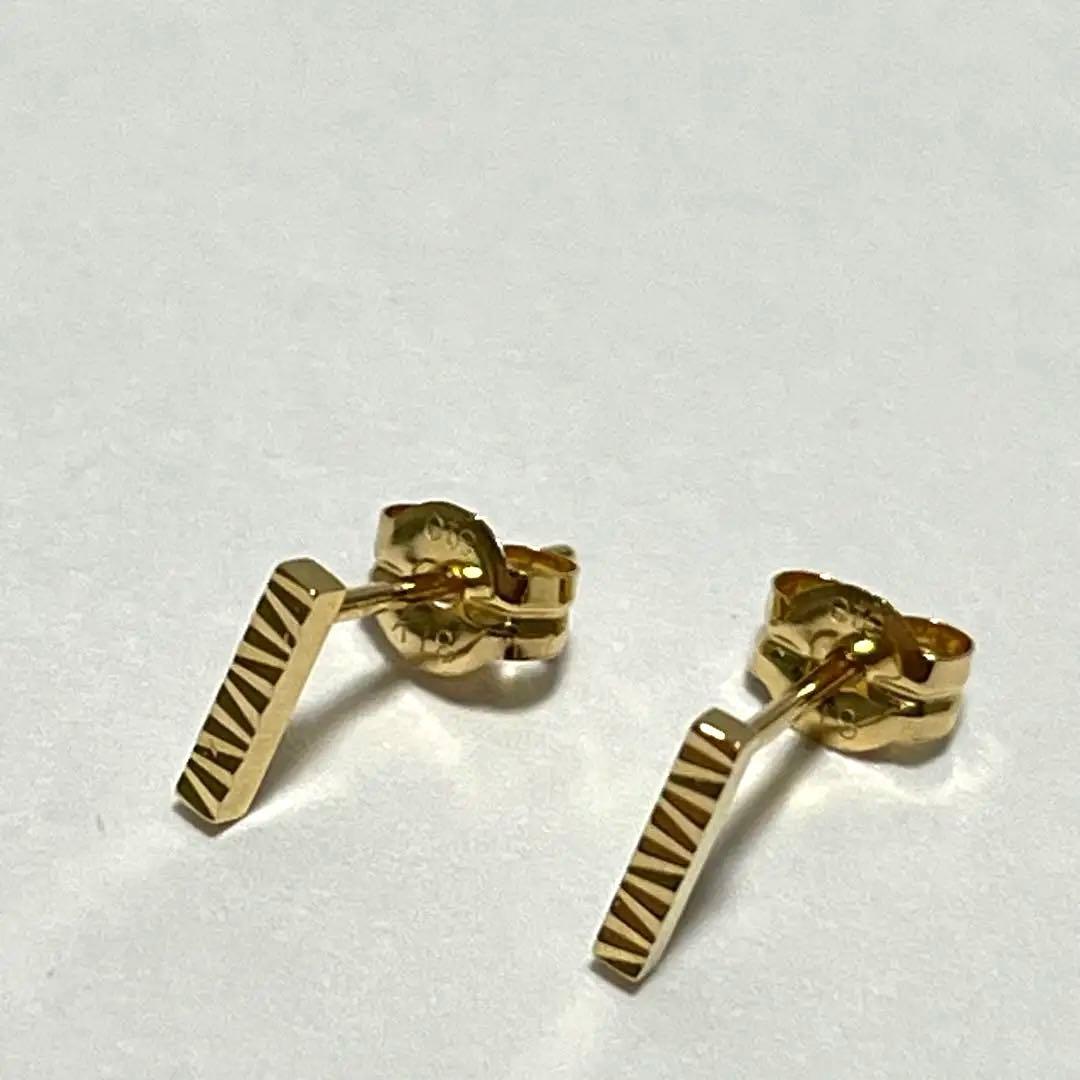 ete エテ K18YG クレール トライアングルカット ピアス ゴールドピアス