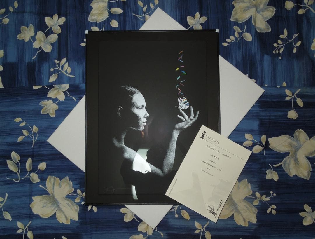 レア 真作 John Doe 直筆サイン 村上隆 banksy kyne COA