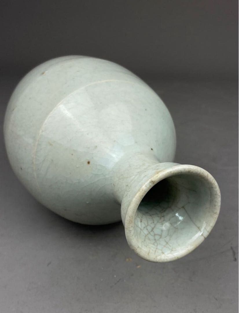 李朝 高麗 青磁徳利 花瓶 花道具 朝鮮半島 高麗青磁盤口花瓶 青磁