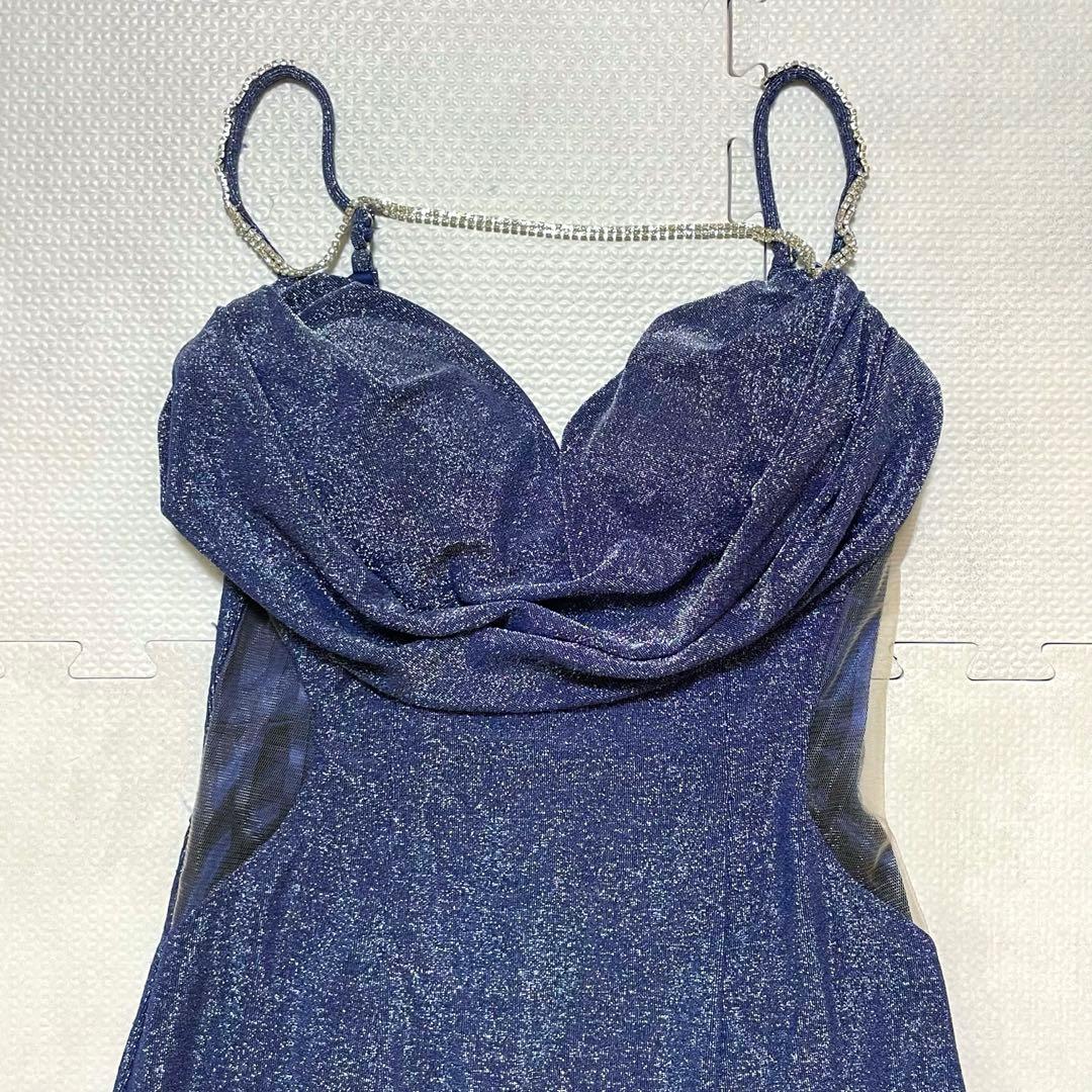 JEWELS ジュエルズ キャバクラ ドレス チェーン ビジュー ラメ