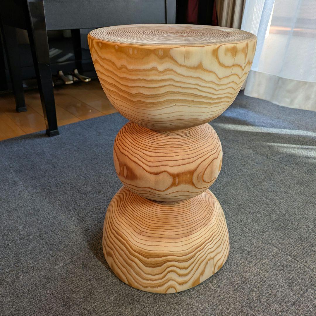 杉　丸太　椅子　スツール　テーブル　高さ約38㎝