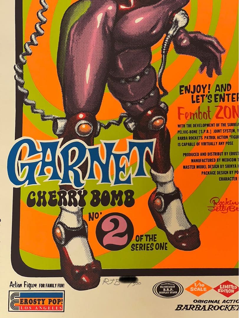 Rockin'Jelly Bean THEBARBAROCKETSシルクポスター Rockin' Jelly Bean