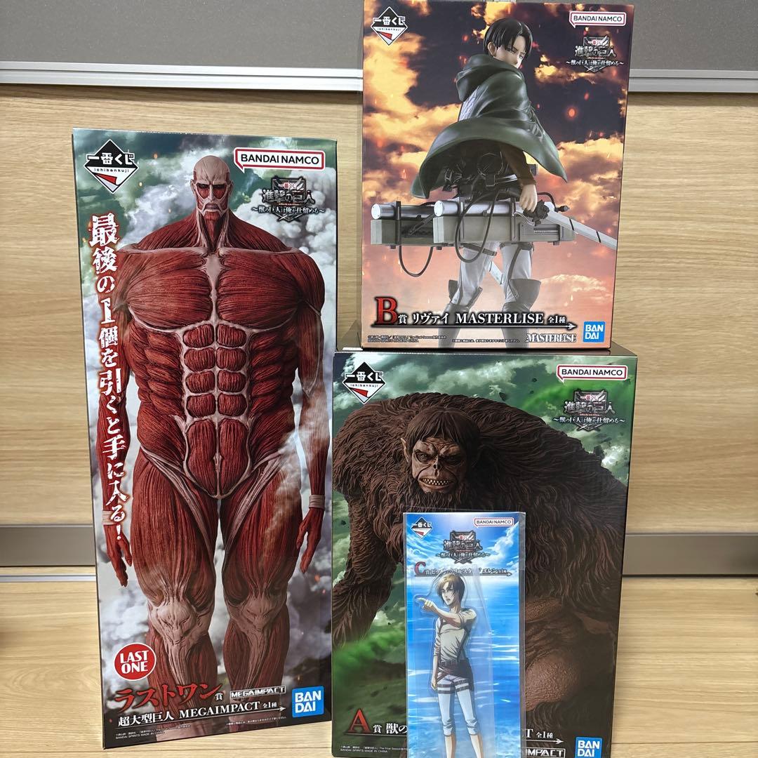 一番くじ 進撃の巨人　A賞 B賞 C賞ラストワン賞 一番くじ 進撃の巨人 ラストワン エレン フィギュア 一番くじ進撃の巨人