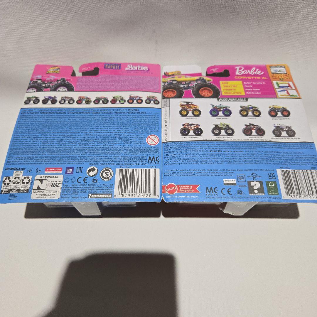 ホットウィール モンスタートラック バービー コルベット トレジャーハント